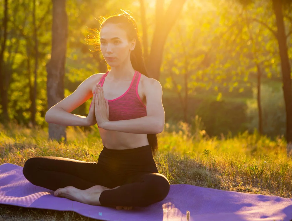 Meditation open eyes