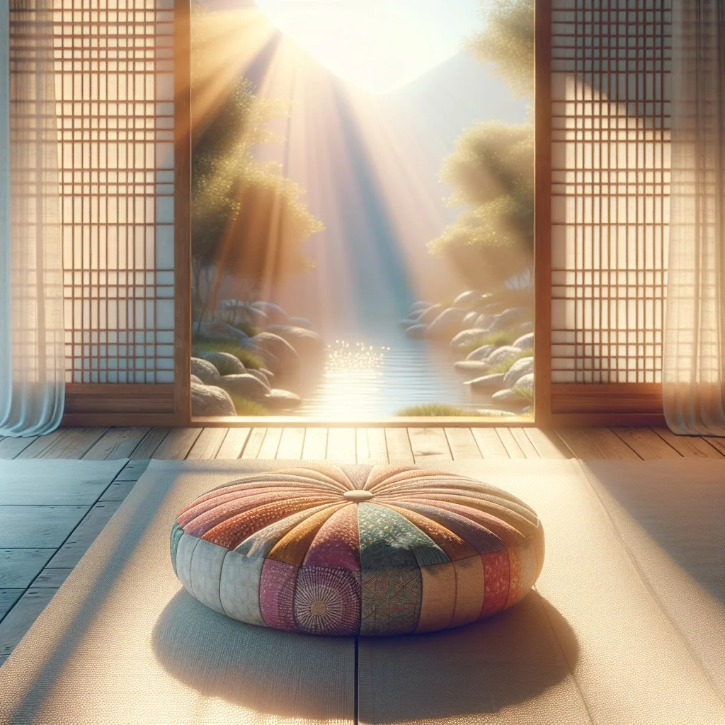 instructions for creating your own meditation cushion