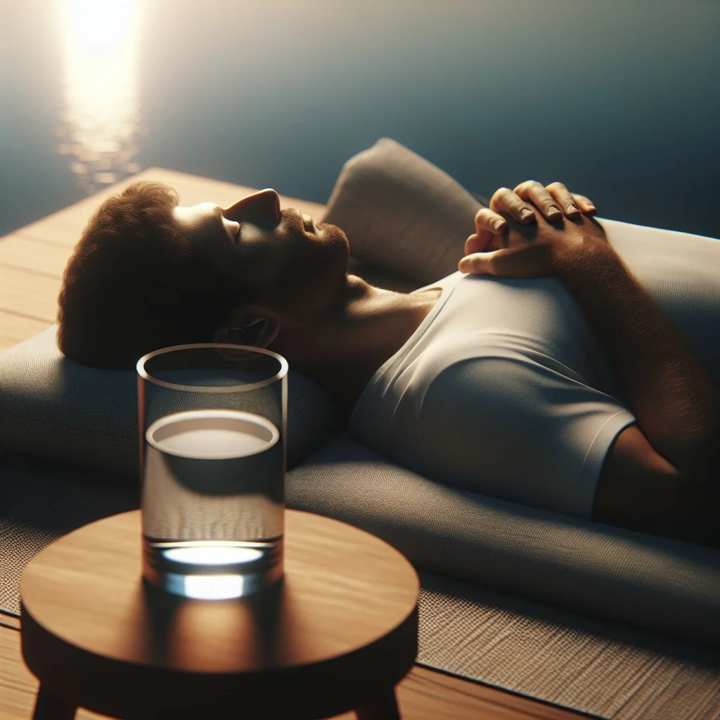 maintaining proper hydration to aid mindful meditation